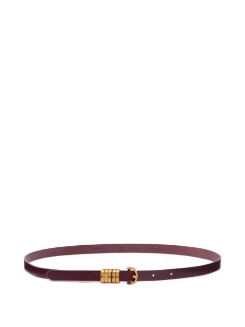 logo leather belt by PINKO