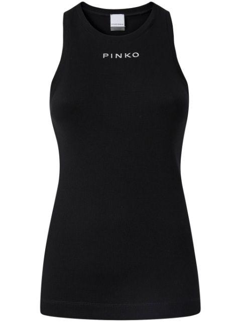 logo-lettering tank top by PINKO