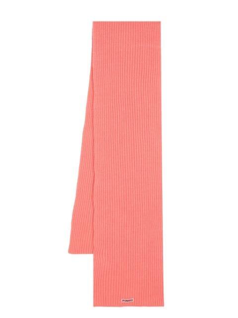 logo-patch scarf by PINKO