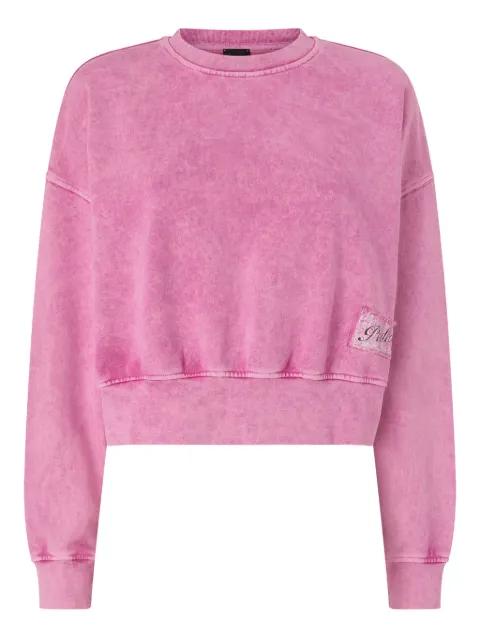 logo-patch sweatshirt by PINKO