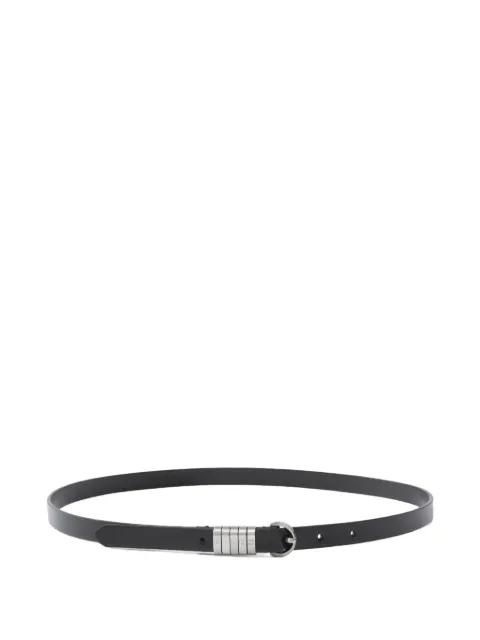 logo-plaque leather belt by PINKO