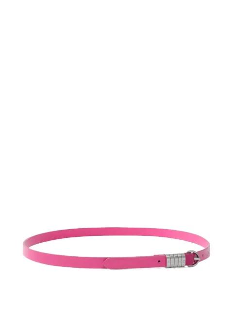 logo-plaque leather belt by PINKO