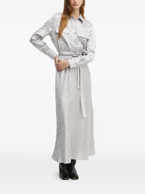 long-sleeve maxi shirt dress by PINKO