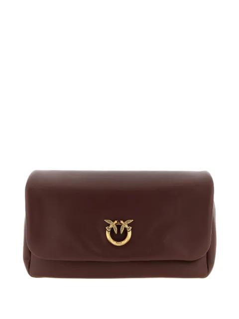 medium Love click-soft leather cross body bag by PINKO
