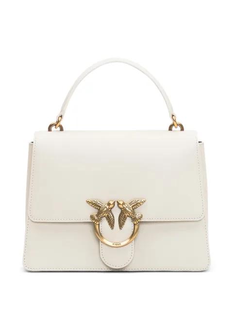 medium Love leather tote bag by PINKO