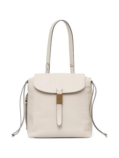 medium Saddle buckle-detail backpack by PINKO