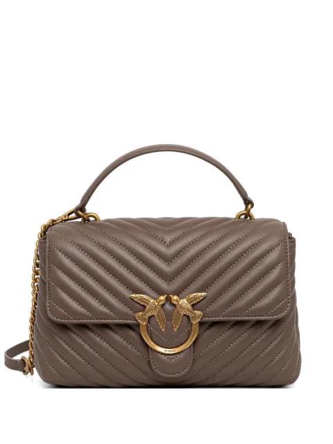 medium chevron logo-buckle crossbody bag by PINKO