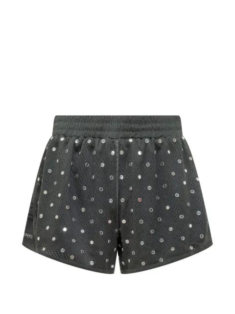 mesh strass shorts by PINKO