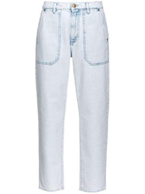 mid-rise straight-leg jeans by PINKO