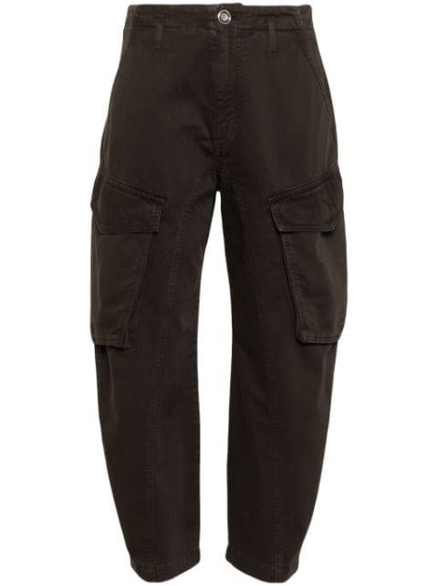 mid-rise tapered cargo trousers by PINKO