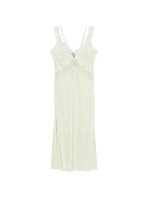 midi lace V-neck dress by PINKO