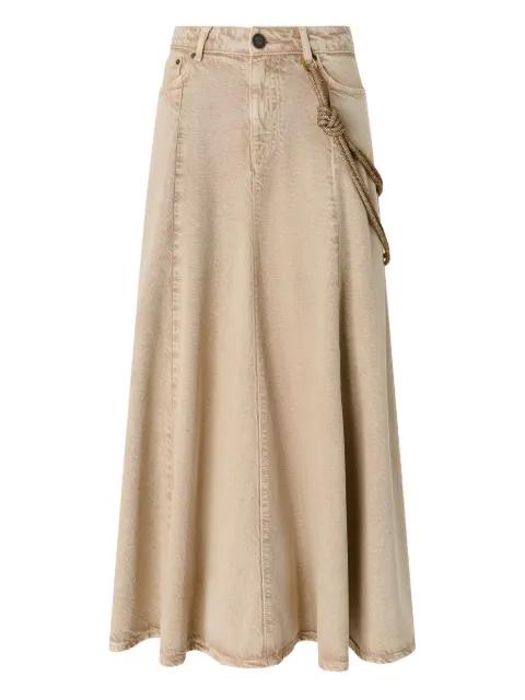 midi rope detail skirt by PINKO