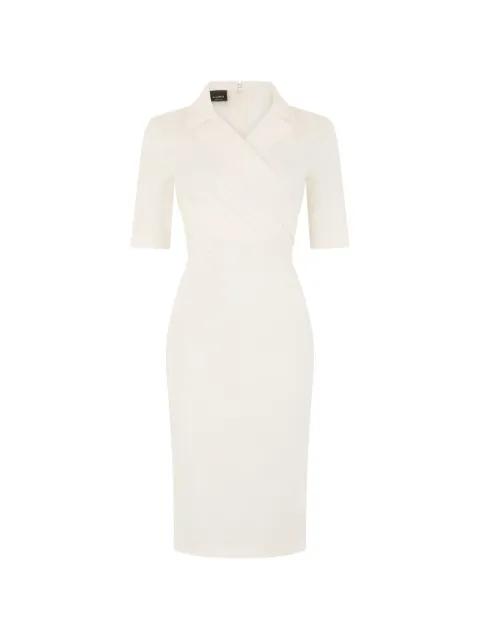 midi wrap-style notched-lapels dress by PINKO