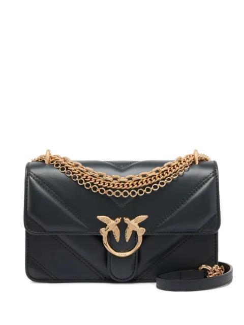 mini Love Bag One chevron shoulder bag by PINKO