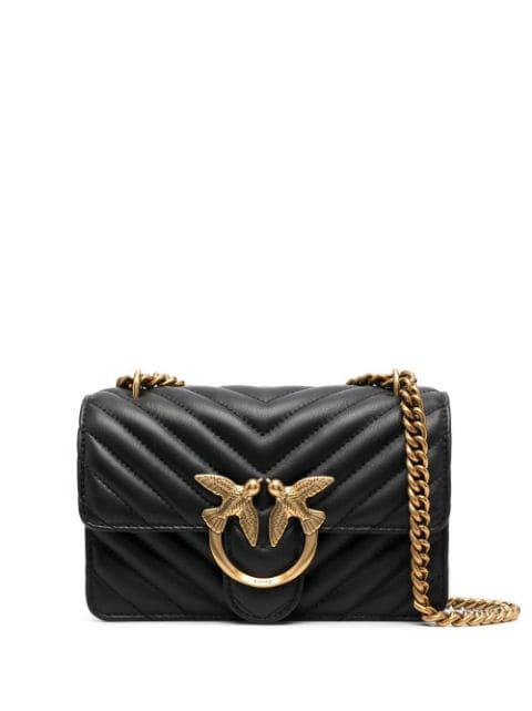 mini Love One quilted shoulder bag by PINKO