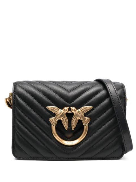 mini chevron-quilted Click Love bag by PINKO