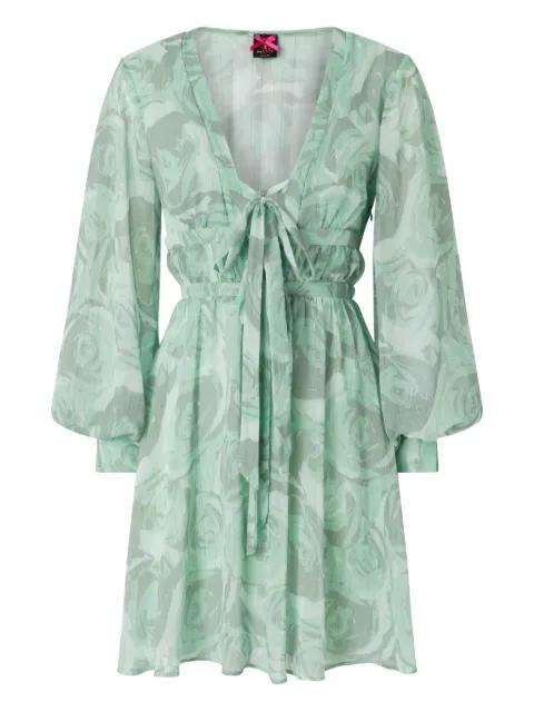 mini tie-front floral-print dress by PINKO
