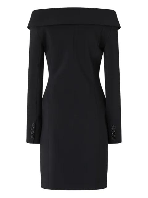 off-shoulder buttoned midi dress by PINKO
