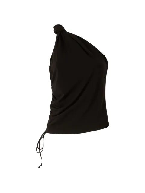 one-shoulder ruched top by PINKO