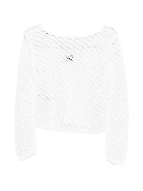 open-knit sweater by PINKO