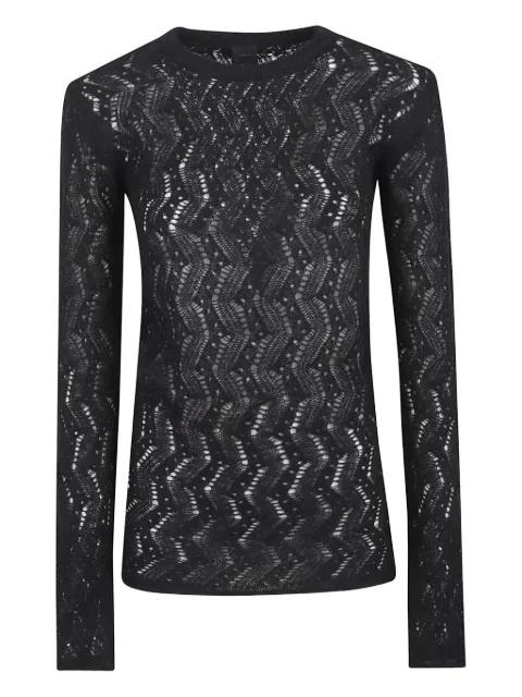 open-work wool jumper by PINKO