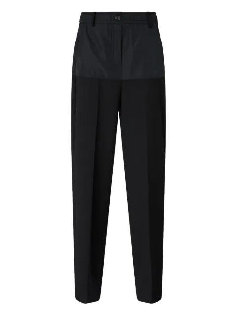 panelled-design trousers by PINKO