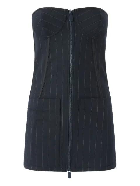 pinstripe zip-fastening top by PINKO