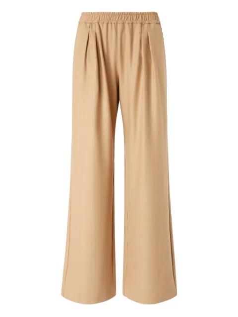 pleated elastic-waist trousers by PINKO