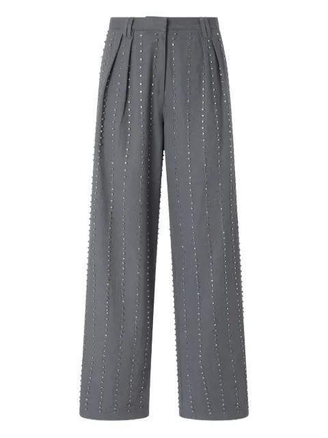 pleated embellished trousers by PINKO