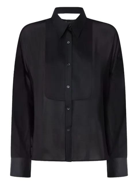 pleated-panel shirt by PINKO