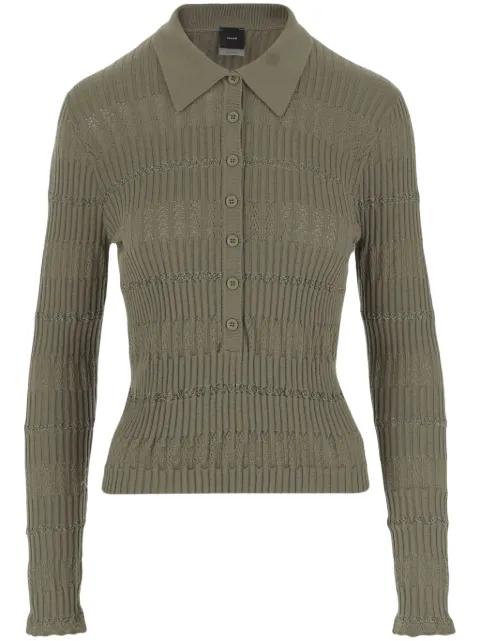 polo-collar top by PINKO