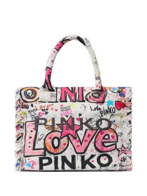 printed shoulder bag by PINKO