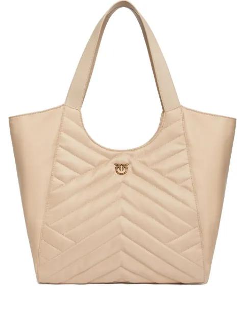 puzzle-quilted tote bag by PINKO
