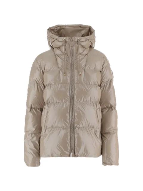 quilted hoodied down jacket by PINKO
