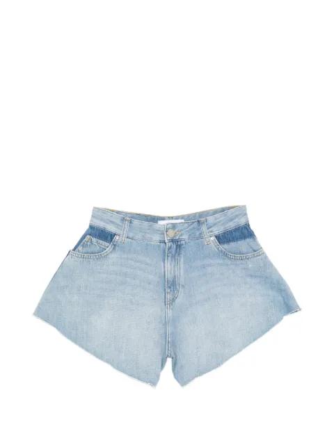 raw-cut denim shorts by PINKO