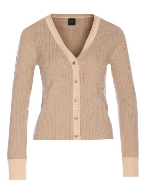 ribbed V-neck cardigan by PINKO