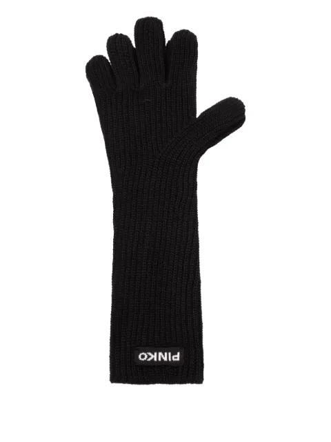 ribbed-knit gloves by PINKO