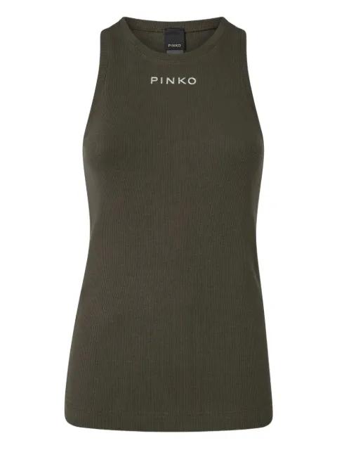 ribbed logo top by PINKO