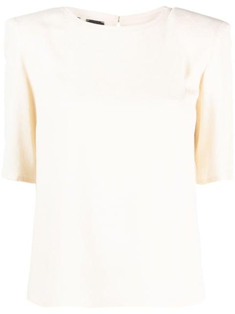 round-neck short-sleeve blouse by PINKO