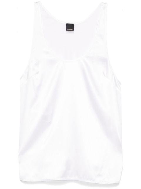 satin tank top by PINKO