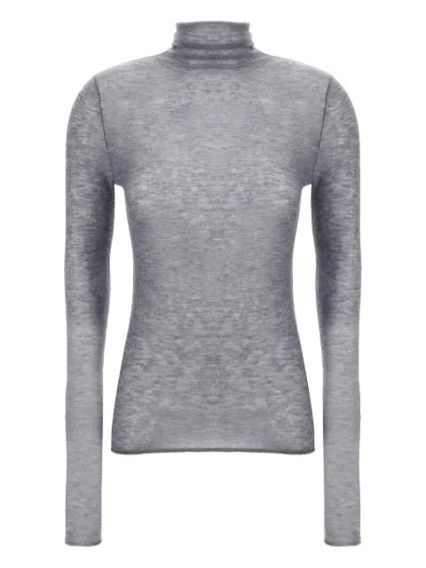 sequin-appliqué turtleneck sweater by PINKO