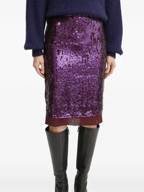 sequin-embellished midi skirt by PINKO