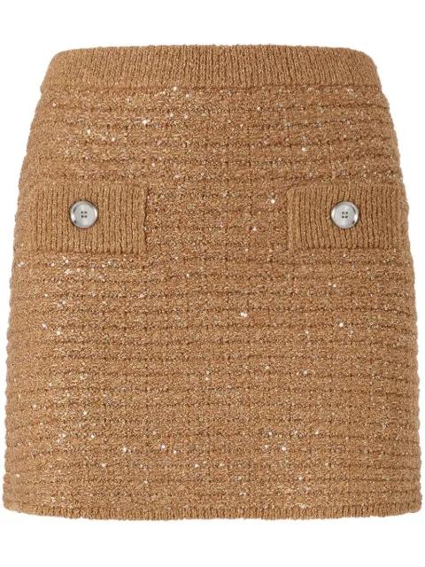 sequin-embellished mini skirt by PINKO