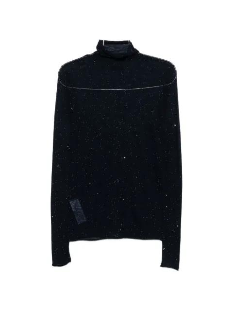 sequin-embellished roll neck sweater by PINKO
