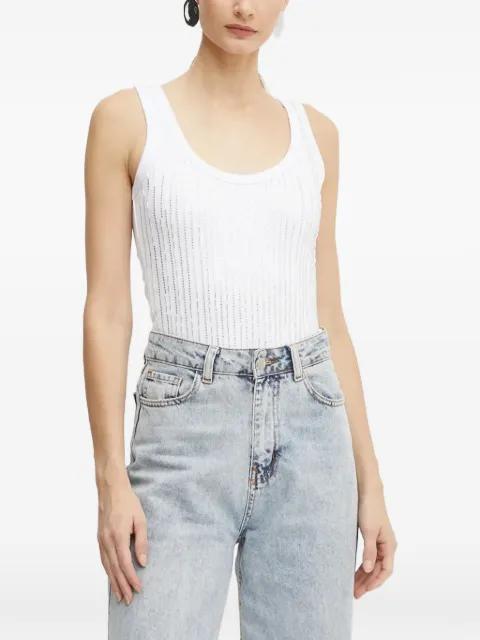 sequin-embellished tank top by PINKO