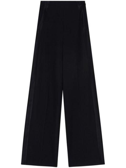 side-band wide-leg trousers by PINKO