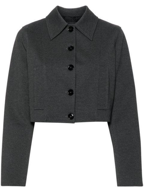 single-breasted cropped jacket by PINKO