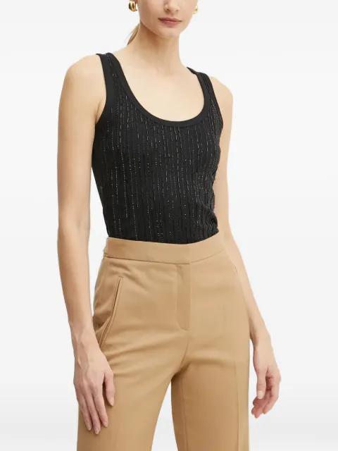 sleeveless scoop-neck tank top by PINKO