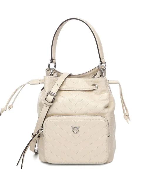 small Cargo Bucket chevron-quilted tote bag by PINKO