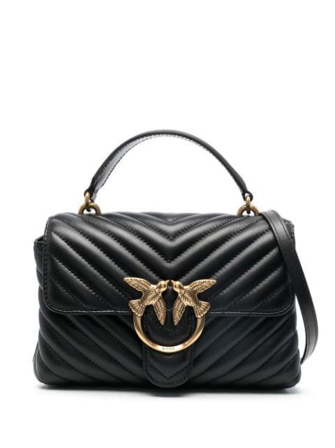 small Love Lady Puff quilted top-handle bag by PINKO